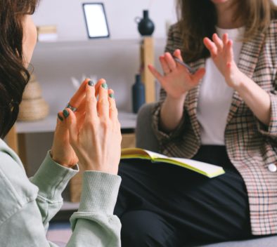 women talking