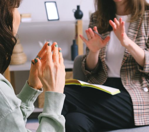 women talking